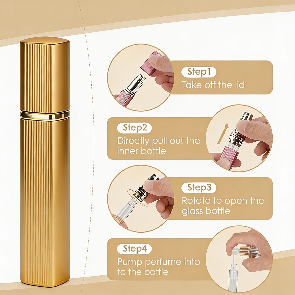 2-Piece Set, 12ml Refillable P - огляд і ціна Perfume Fragrance Dispenser